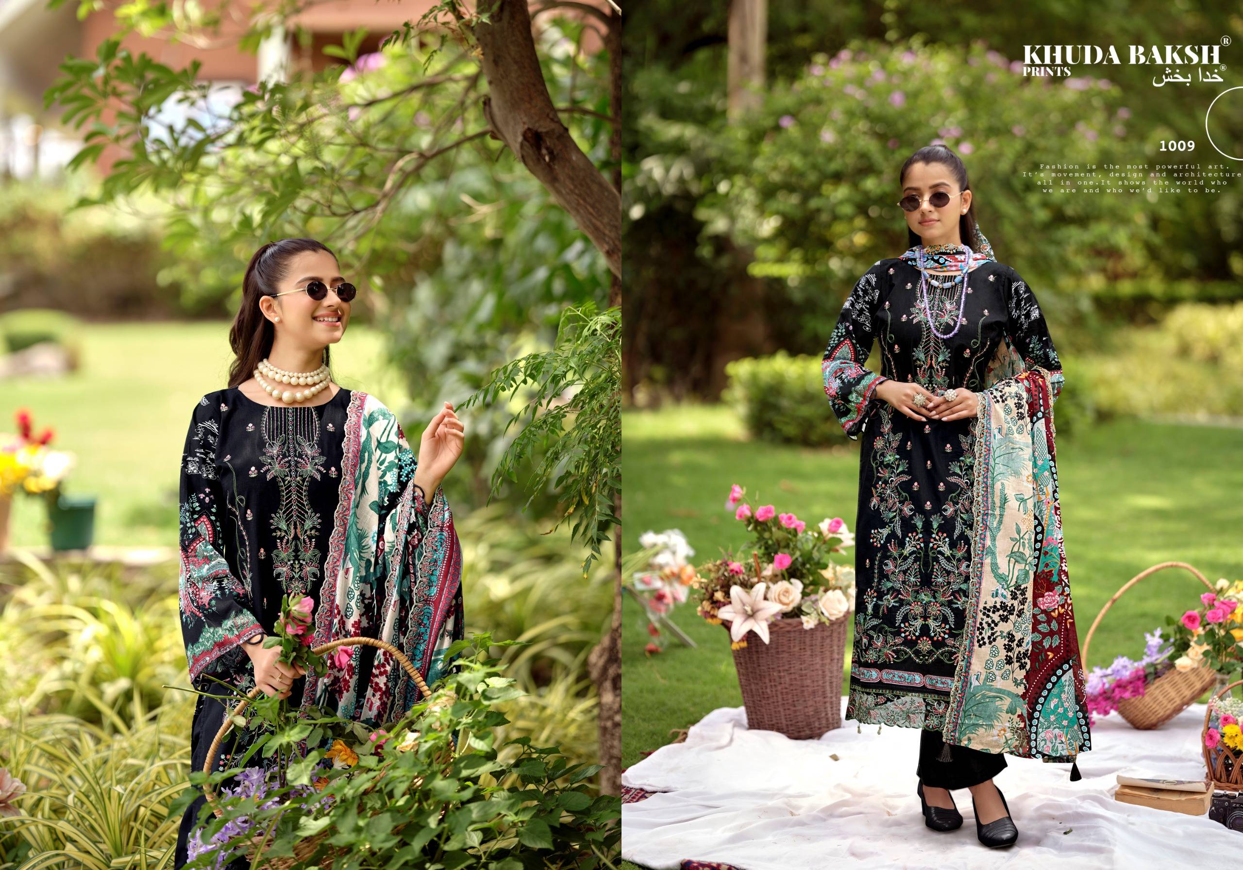 FARAH VOL 2 By KHUDHA BAKSH 1001 To 1010 Series Pakistani Suits casual Wear PURE LAWN Dresses At Wholesale